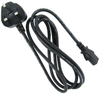 6ft UK Power Cord Black H05VV-F0.75/3G SF-06+82 -- P7UK-06