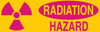 Brady B-302 Polyester Rectangle Yellow Radiation Hazard Sign - 9 in Width x 2.25 in Height - Laminated - TEXT: RADIATION HAZARD - 88936 - 754476-88936 - R. S. Hughes Company, Inc.