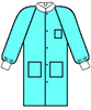 Kimberly-Clark Basic Plus Trim Blue Medium SMS General Purpose Work Coat - 3 Pockets - 036000-10031 - 036000-10031 - R. S. Hughes Company, Inc.