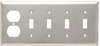 Combination Wall Plate, 4 Toggle Switch -- SS48 - Image