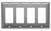 Decorator Openings, Four Gang, 302 Stainless Steel -- SS264 - Image