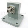 WR-90 to SMA Female Waveguide to Coax Adapter Square Cover Standard with 8.2 GHz to 12.4 GHz in Aluminum -- SMW90AC
