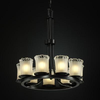 GLA-8766-16-WTFR-MBLK Mid. Chandeliers-Glass Up - 671851 - Capital Lighting, Inc.