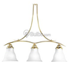Three-Light Linear Chandelier Fixture - P4325-10 - bulbs.com