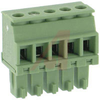 Plug, Terminal Block; 8 A; 160 V; 3.81 mm; 5; Screw; 2.5 kV; 160 V; Polyamide - 70054768 - Allied Electronics, Inc.