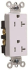 Duplex/Single Receptacle -- TR26342-W - Image