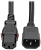 C14 Male to C13 Female Power Cable, Locking C13 Connector, Heavy Duty – 15A, 100-250V, 14 AWG, 6 ft. -- P005-L06 - Image