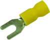 Terminal, Spade/fork, #8, Crimp, Yellow; Product Range Multicomp Pro - 34P2379 - Newark, An Avnet Company