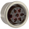 Connector, IP68 Watertight Locking; 6; 0.75; 5 A; 250 VAC; 10^13 Ohms; -2 pF - 70151601 - Allied Electronics, Inc.