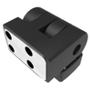 Butt Hinge, 38 mm size, with Mounting Counter bore Holes, Polyamide with Reinforced Zinc Insert, Black -- EH-DHIZF-1220 - Image