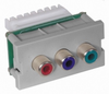 Datacommunication Face Plate with Jack - IMCR1101GY - Hubbell Incorporated