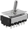 Toggle Switch, 6Pdt, 10A, 125Vac, Panel; Switch Operation Nidec Copal Electronics -- 56AC4831