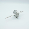 Power Feedthrough, 12,000 Volts, 55 Amps, 1 Pin, 0.25″ Nickel Conductor, 2.75″ Conflat Flange - A0551-3-CF - MPF Products, INC.