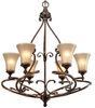4002-6 RSB Mid. Chandeliers-Glass Up - 402545 - Capital Lighting, Inc.
