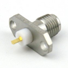 SMA Female (Jack) Connector Stub Terminal 2 Hole Flange (Panel Mount), Solder, Passivated Stainless Steel Body, Length 0.375 In - SC3778 - Fairview Microwave Inc.