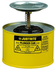 Justrite Yellow Steel 2 qt Safety Can - 7 3/8 in Height - 7 1/4 in Overall Diameter - 697841-00289 - 697841-00289 - R. S. Hughes Company, Inc.