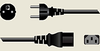 European Detachable Power Cord -- A7300 - Image