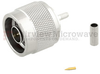 N Male (Plug) Connector For RG316, RG174, RG188, 0.100 inch, LMR-100, LMR-100A, LMR-100A-FR Cable, Crimp/Solder - SC9124 - Fairview Microwave Inc.