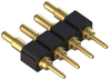 Spring Loaded Connector, Header, 4Pos; Spring Loaded Connector Type Mill Max -- 64AH1500