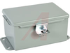 ENCLOSURE;NEMA 12;HINGED COVER;SCREW CLAMP;J BOX;6.00X4.00X3.00;STEEL;GRAY - 70066820 - Allied Electronics, Inc.