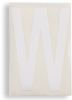 ToughStripe Die-Cut White Letter W - 121824 - Brady Corporation