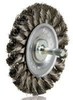 Dynabrade Steel Wheel Brush 0.0118 in Bristle Diameter - Shank Attachment - 3 1/4 in Outside Diameter - 78876 -- 616026-78876 - Image