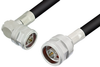 N Male to N Male Right Angle Cable 24 Inch Length Using LMR-400 Coax - PE3C0041-24 - Pasternack
