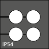 KT multi | KT special | Multi-Hole / Special Cable Grommets, Black- for Cable Diameters 1 - 8 mm and Special Cables / IP54 - 39933 - icotek Corp