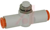 Controller, Speed; 3/8 in.; 70.8 mm; 0.1 to 1 MPa; PBT; Stainless Steel, NBR - 70071940 - Allied Electronics, Inc.