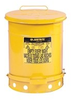 Justrite Yellow Steel 14 gal Safety Can - 20 1/4 in Height - 16 1/16 in Overall Diameter - 697841-00248 - 697841-00248 - R. S. Hughes Company, Inc.