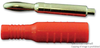 Banana Plug, 15A, Crimp/solder, Red; Gender Mueller Electric - 66W1227 - Newark, An Avnet Company