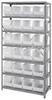 Storage Shelving with Bins - QSBU-265CL - Simplastics