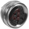 connector,circular din,female panel recept,rear mt,6din silver-pltd solder cont - 70013401 - Allied Electronics, Inc.