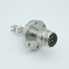 MS High Current Series, Multipin Feedthrough, 4 Pins, 700 Volts, 40 Amps per Pin, 0.142″ Moly Conductors, 2.75″ Conflat Flange - A4852-1-CF - MPF Products, INC.