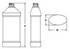 PET and HDPE Plastic Bottles -- ROYAL OVAL-PP-16 oz-651600-28-410