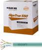 1,000Ft CAT6 Solid Bulk Cable 550-MHZ UTP Green CMR PVC, Box - EYN878A-PB-1000 - Black Box