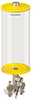 Yellow Color Key, Clear View Multiple Feed Electro Lubricator, 1 gal Acrylic Reservoir, 2 Feeds, 1/8