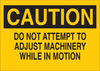 Brady B-120 Fiberglass Reinforced Polyester Rectangle Yellow Machine & Equipment Sign - 14 in Width x 10 in Height - 69090 - 754476-69090 - R. S. Hughes Company, Inc.