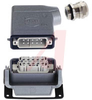 HAN 10A Kit (10 poles + Ground) Side Entry Metal Hood, Straight Bulkhead Housing - 70103909 - Allied Electronics, Inc.