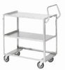 Ergonomic SS cart without guard rails; 24