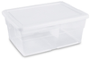 Sterilite Basic Clear Storage Boxes - 57450 - U.S. Plastic Corporation