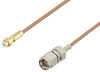 Snap-On MMBX Plug to SMA Male Cable 12 Inch Length Using RG178 Coax - PE3C3989-12 - Pasternack