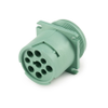 Amphenol Sine Systems AHD10-9-1939P80 AHD 9-Pin Receptacle for Size 16 Contacts, Male Flange -- 39342 - Image