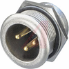 CHASSIS CON. MALE 3 POLE HD - OUTDOOR IP 65 RATED - 70088359 - Allied Electronics, Inc.