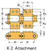 Double Pitch Chain Attachment with Large Plastic Rollers -- C2042D K-2 - Image