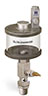 Levelux Clear View Single Feed Manual Lubricator, 9 oz Acrylic Reservoir, 1/2” Male NPT - B5176-009AB4W - Oil-Rite Corp.