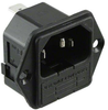 PWR ENT MOD RCPT IEC320-C14 PNL -- 135-PF0001/63 - Image