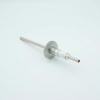 Power Feedthrough, 12000 Volts, 1 Tube, 0.25″ Nickel Conductor, 1.57″ QF / KF Flange - A0118-12-QF - MPF Products, INC.