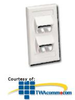 Panduit® Mini-Com Classic Series Sloped Faceplate.. - CFPSL4 - TelephoneStuff.com