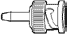 BNC 50ohm RG58 Plug - 031-4700 - Amphenol RF